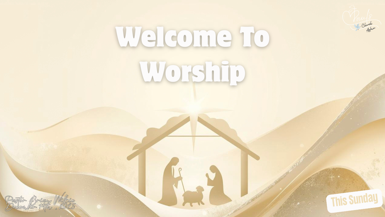 This Week's Worship Service!